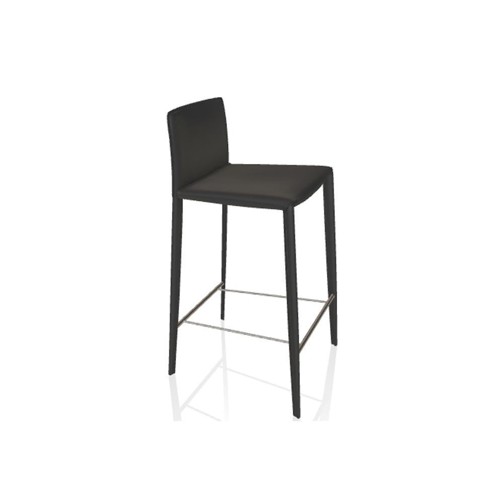 Bontempi Casa Linda Stool, Anthracite, Anthracite Frame, 33.86"H (04.25C Q410 8021W85) Anthracite, Anthracite