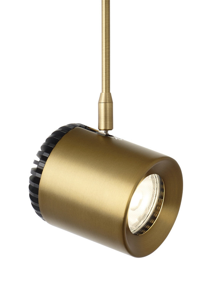 Visual Comfort Modern Burk 6 FreeJack Head Brass, Aged Brass