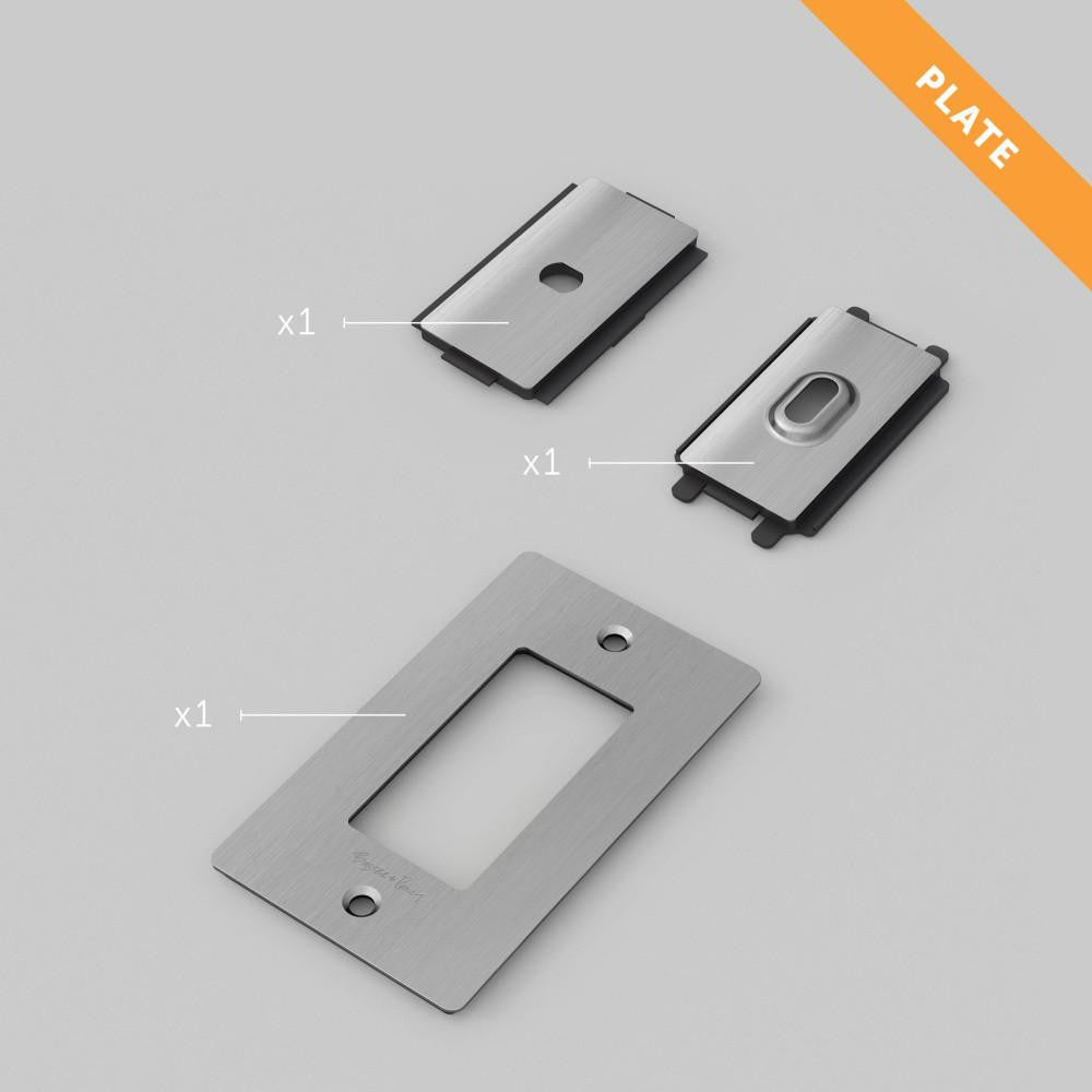 Buster + Punch 1G Wall Metal Plate, Logo, Steel