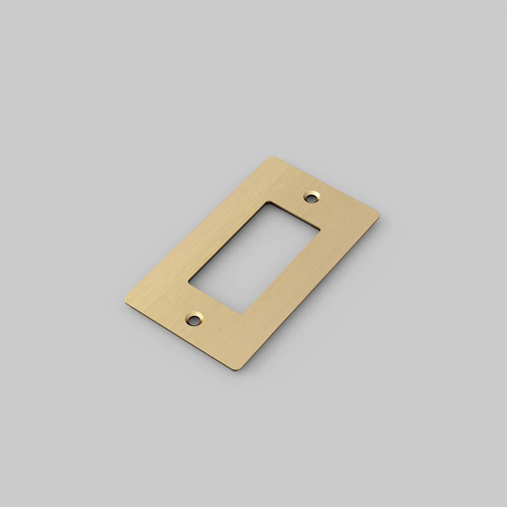 Buster + Punch 1G Wall Metal Plate, Non-Logo, Brass