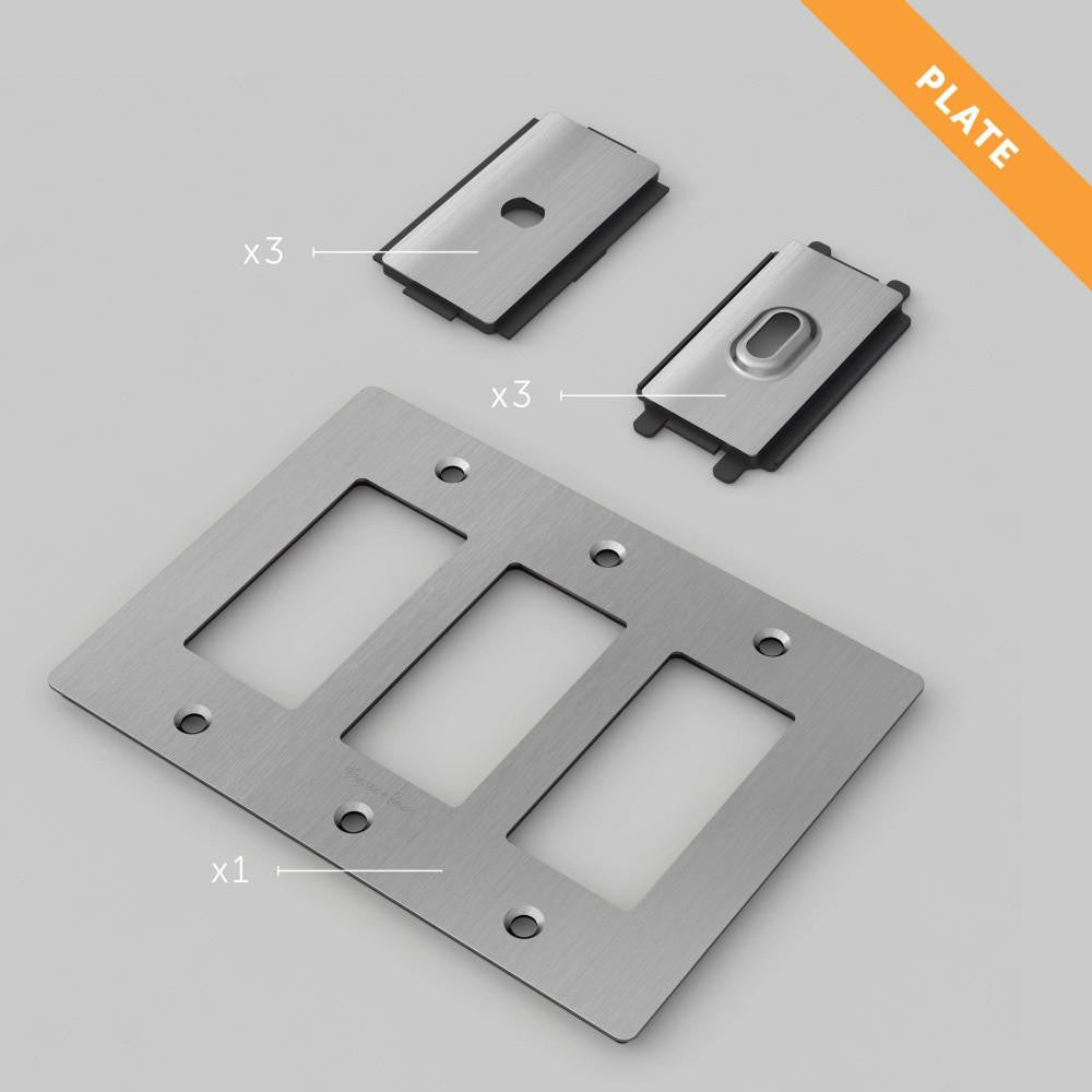 Buster + Punch 3G Wall Metal Plate, Logo, Steel