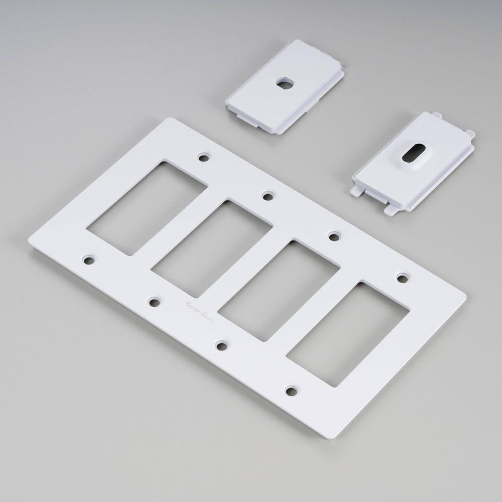 Buster + Punch 4G Wall Metal Plate, Logo, White