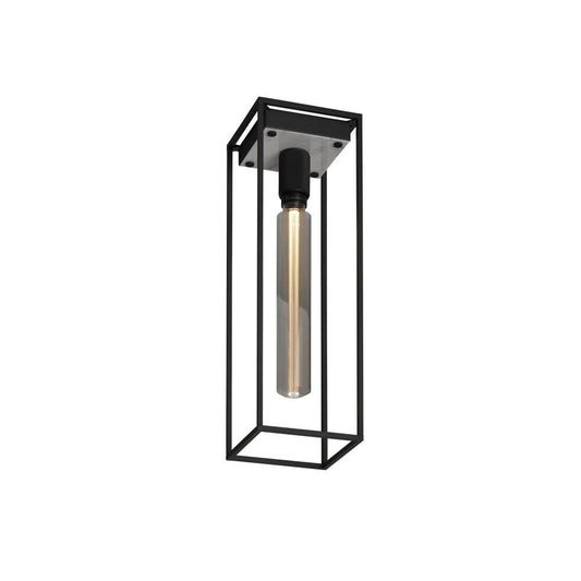 Caged Ceiling Light - Large, White Marble