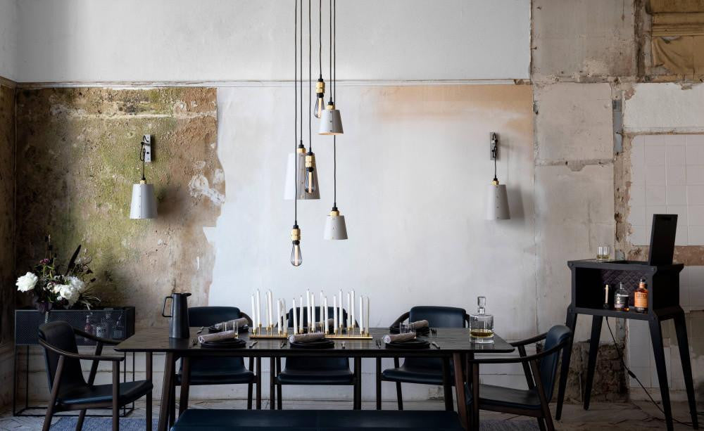 Buster + Punch Hooked Pendant 6.0 Mix, Stone, Brass