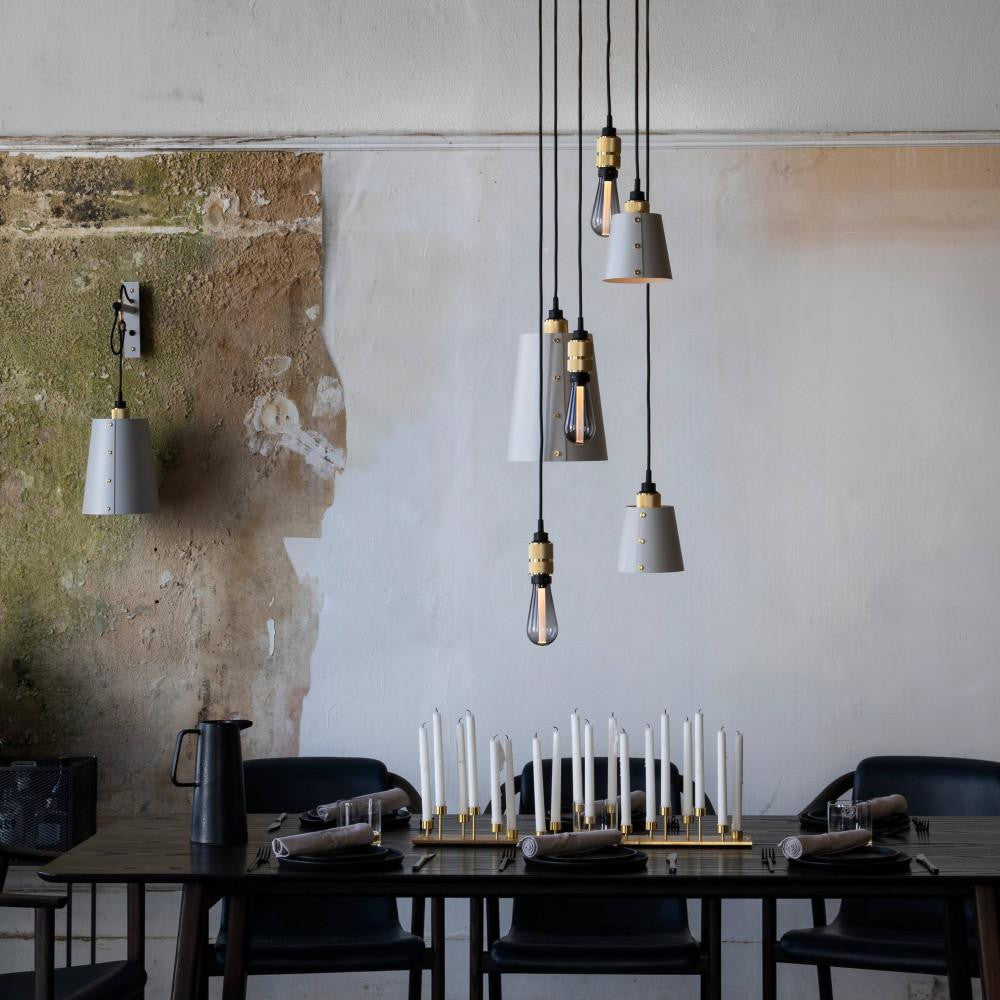 Buster + Punch Hooked Wall Sconce, Large, Stone, Brass