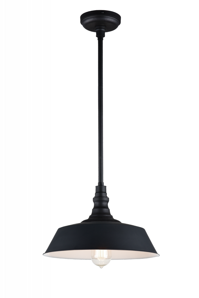 Matteo Lighting Scacchi 14-in Pendant Dark Gray