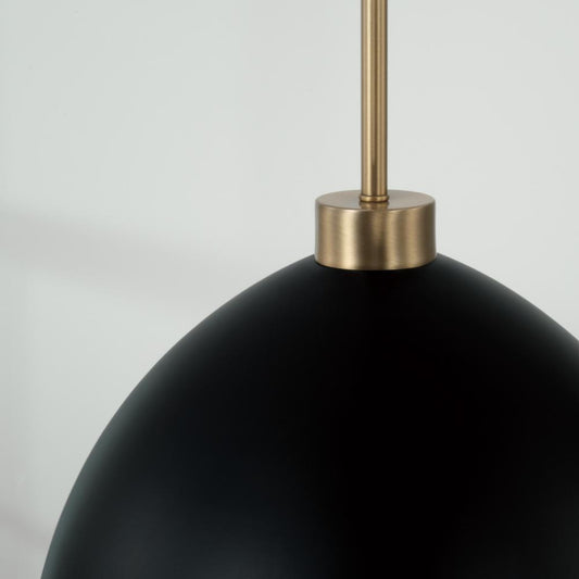 Capital Ross Pendant Aged Brass and White