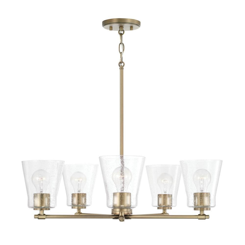 Capital Baker 5-Light Chandelier - Aged Brass