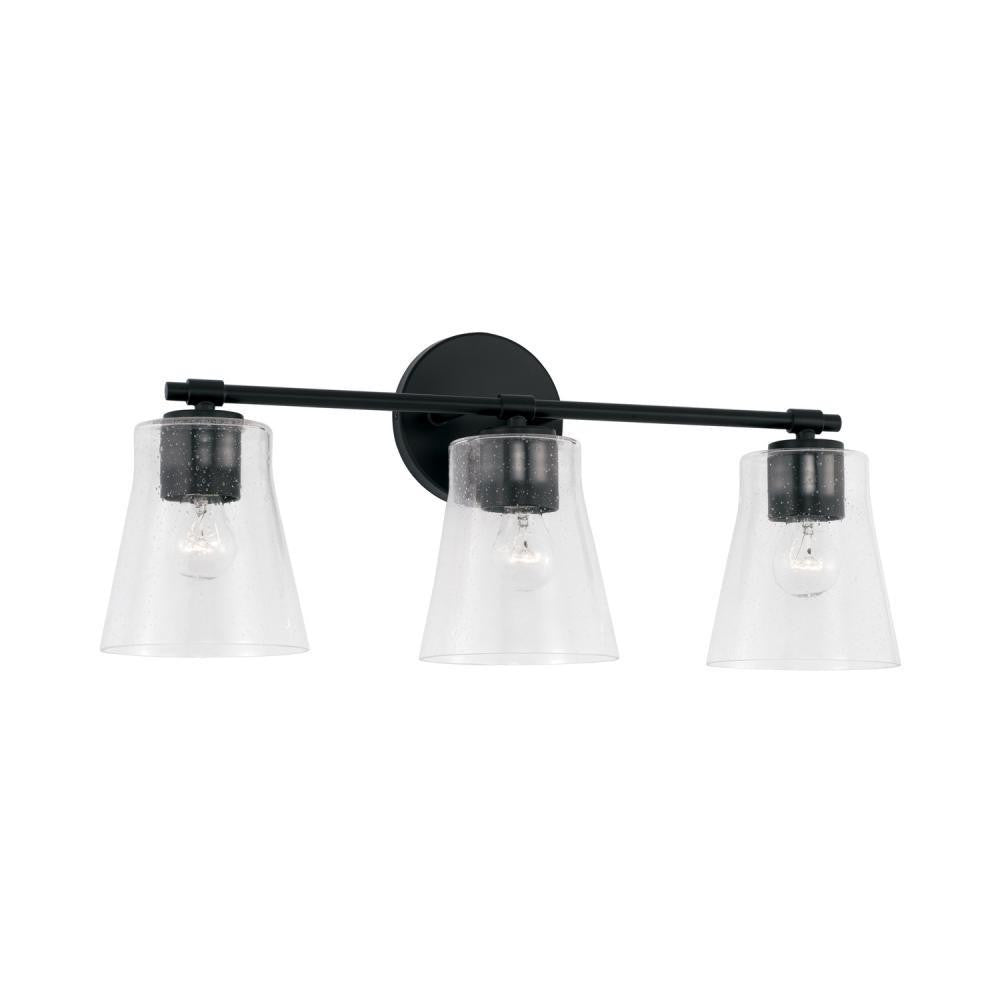 Baker 3-Light Vanity - Aged Brass