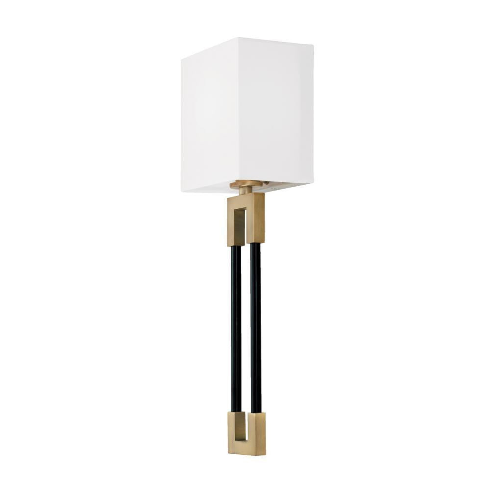 Capital Bleeker Wall Sconce Aged Brass and Black