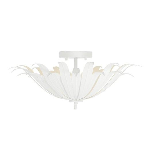 Capital Eden Semi-Flush Mount, Textured White