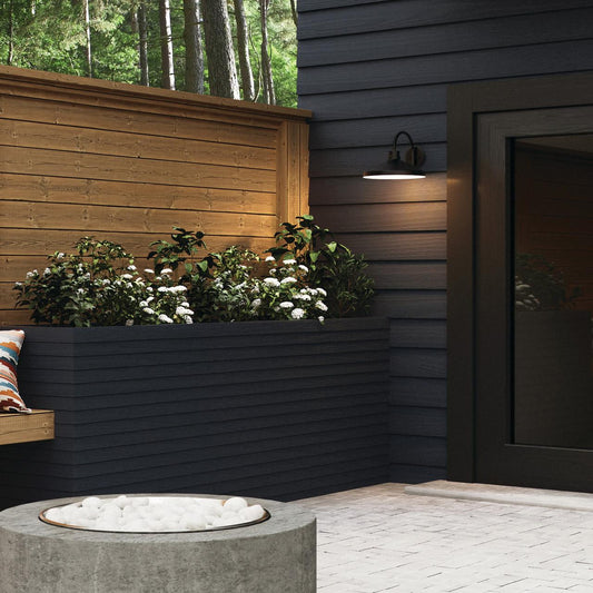 Capital Lofton Outdoor Wall Lantern, Black, 14.25"W
