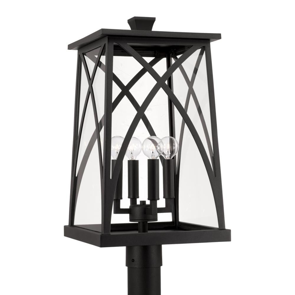 Marshall 4-Light Outdoor Post Lantern - Oiled Bronze