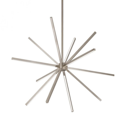 Kuzco Lighting Inc Sirius Minor 32-in LED Chandelier Brushed Nickel