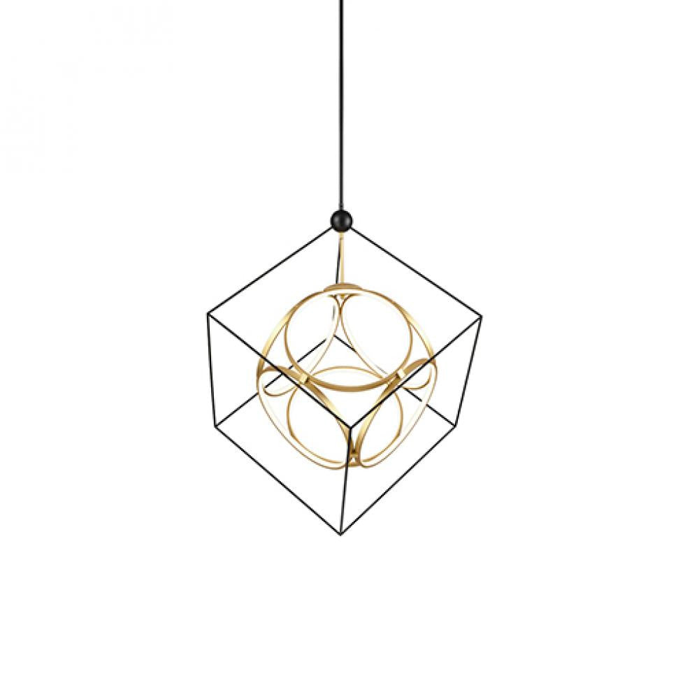 Kuzco Lighting Inc Monza LED Chandelier Black/Antique Brass