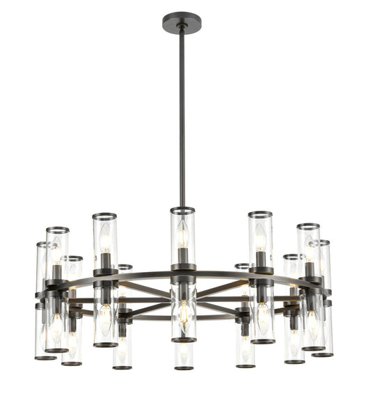 Alora Lighting Revolve 24 Light Chandelier Urban Bronze