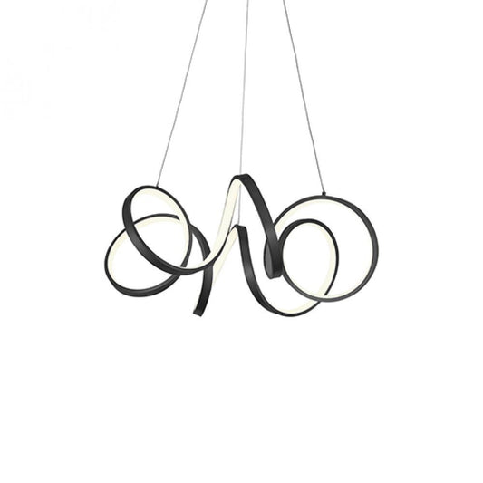 Kuzco Lighting Inc Synergy 24-in LED Chandelier Black