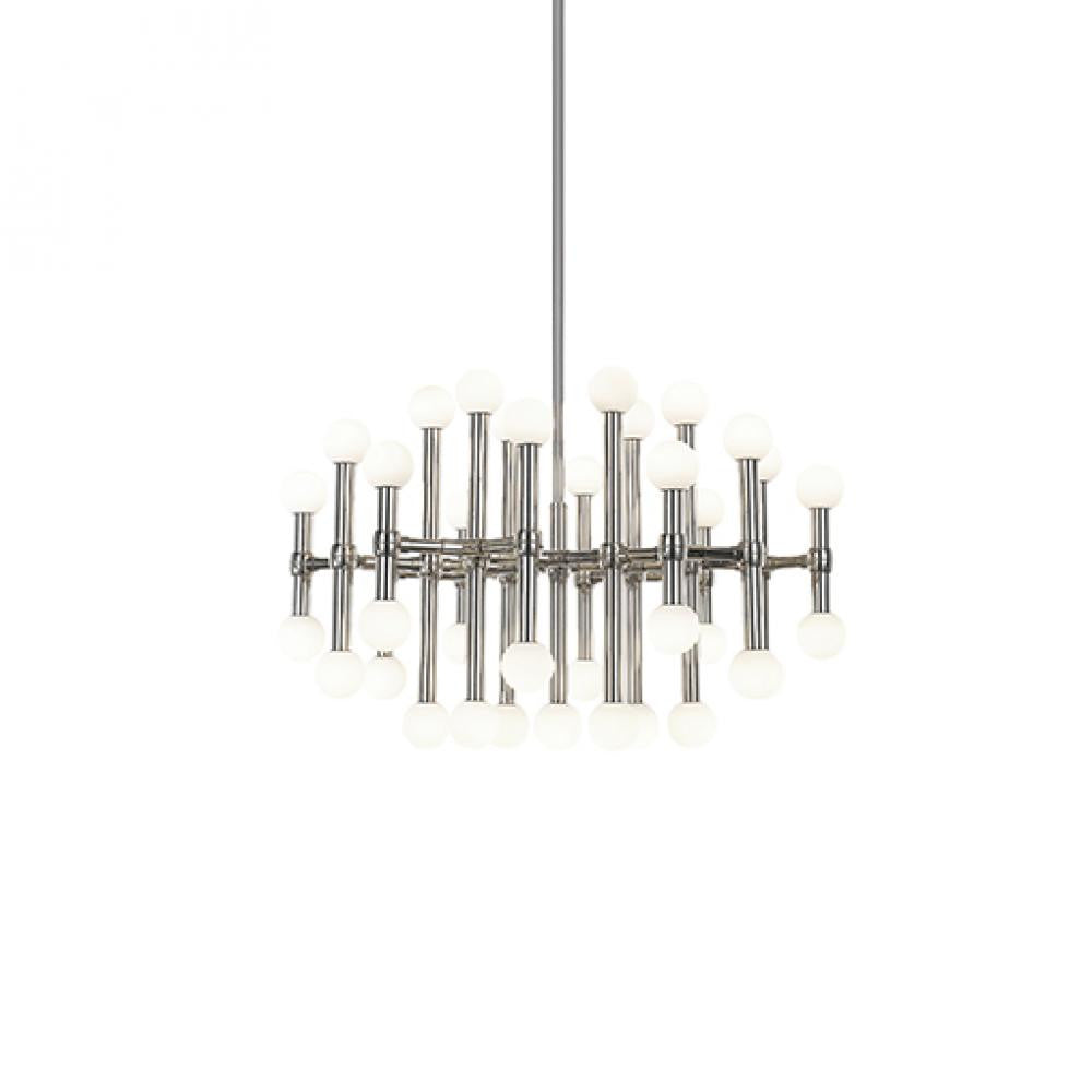 Kuzco Lighting Inc Rivoli 29-in LED Chandelier Polished Nickel