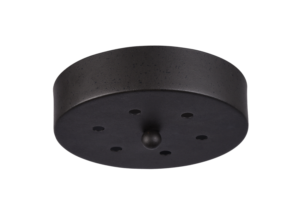 Matteo Lighting 7-in Multi Ceiling Canopy (Line Voltage) Black, Rusty Black
