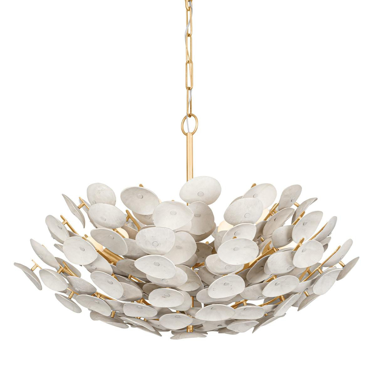Corbett Aimi Chandelier Vintage Gold Leaf
