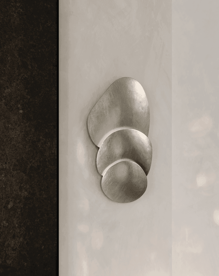 Corbett Akemi Wall Sconce Warm Silver Leaf