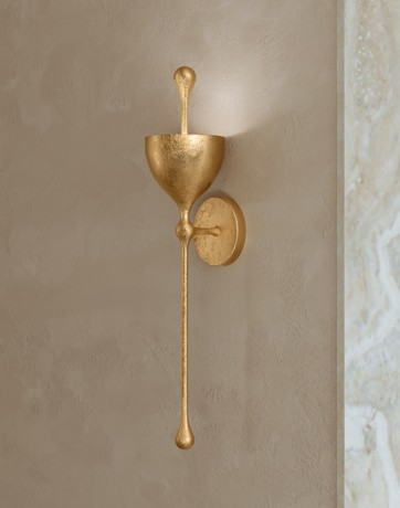 Corbett Antalya Wall Sconce, 1-Light, LED, Gold, 23.25"H (368-01-VGL CYAA)