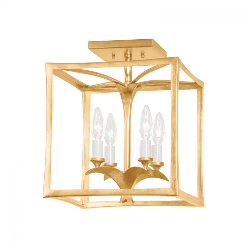 Corbett Bergamo Flush Mount Gold