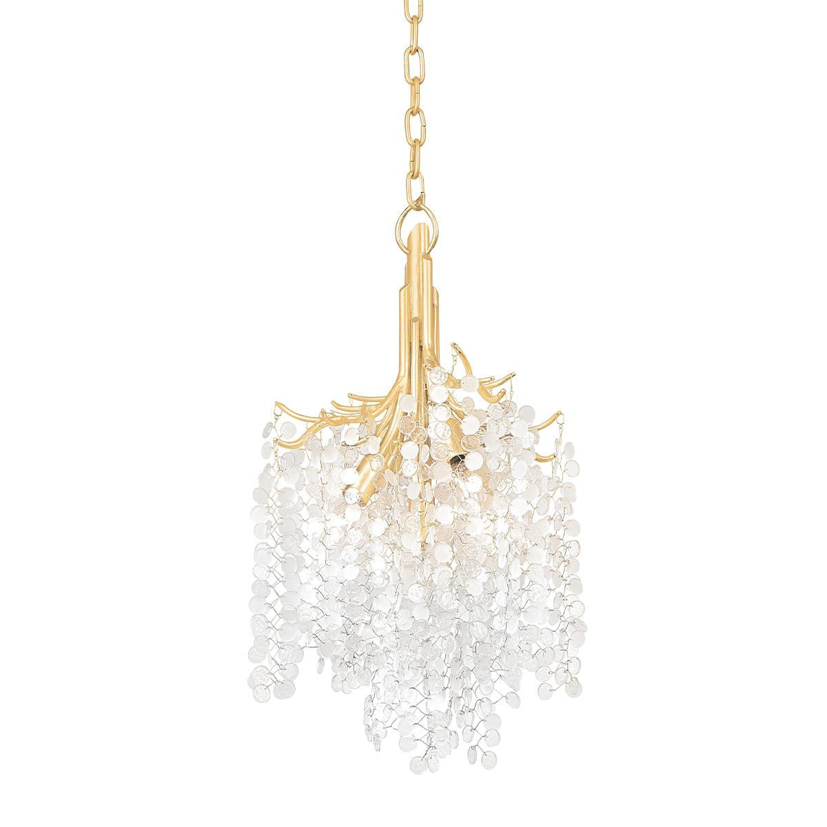 Corbett Genoa Chandelier Gold Leaf