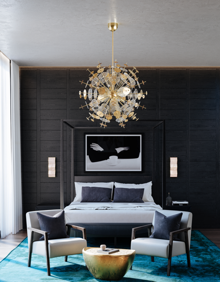 Corbett Gleason Chandelier, 12-Light, Gold, 40.5"W (371-37-VGL CYAL)