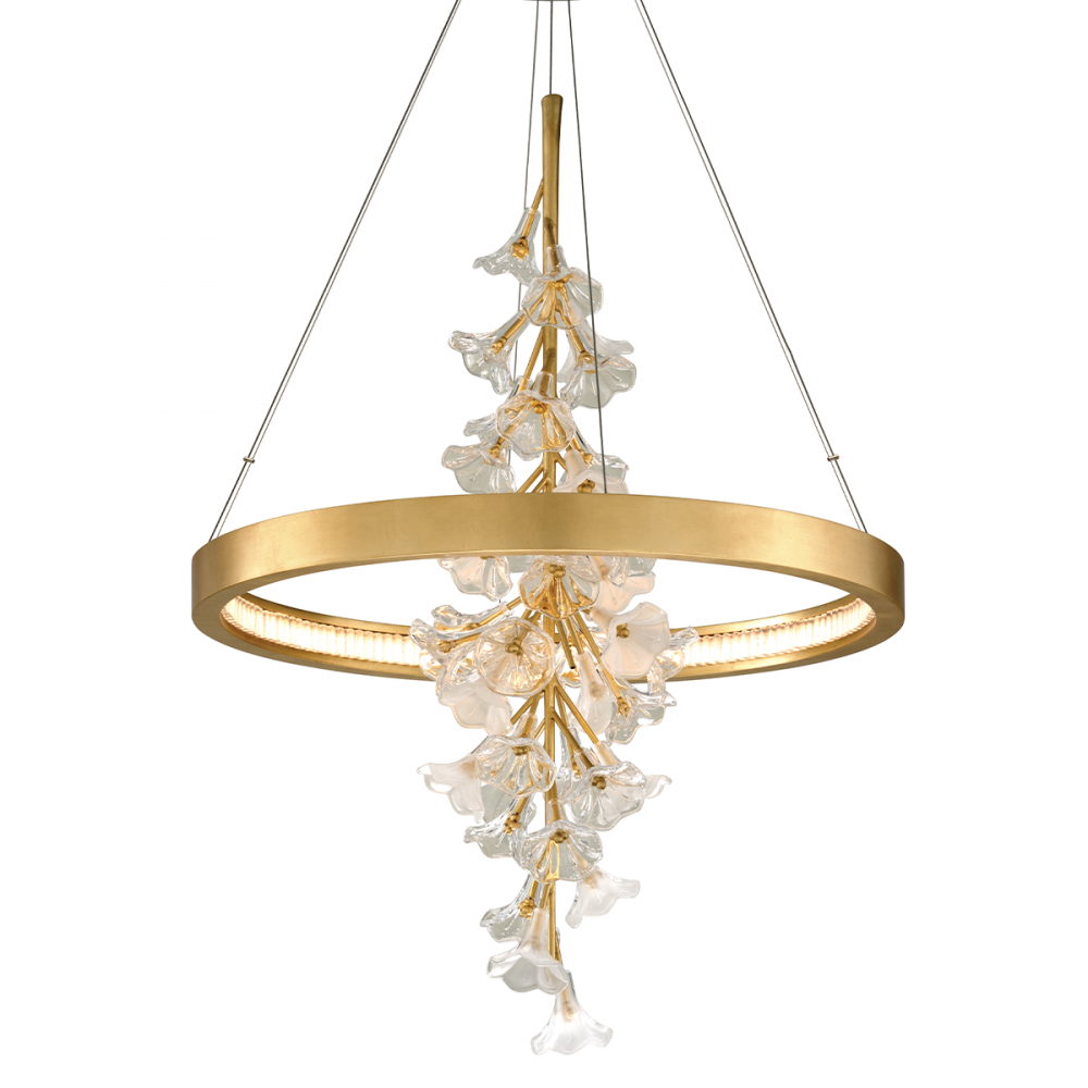 Corbett Jasmine Chandelier, 1-Light, LED, Gold, 38.5"H (268-71-GL CY8W)