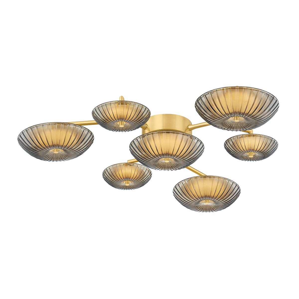 Corbett Birmingham 40.75" Flush Mount Vintage Polished Brass