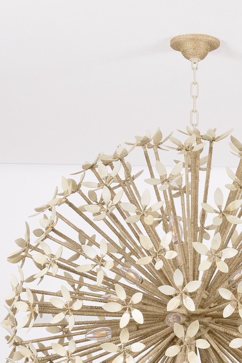 Corbett Corfu 16-Light Chandelier Ivory Coco