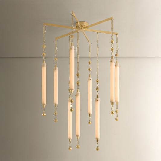 Corbett Parigi 39.25" Chandelier Vintage Brass