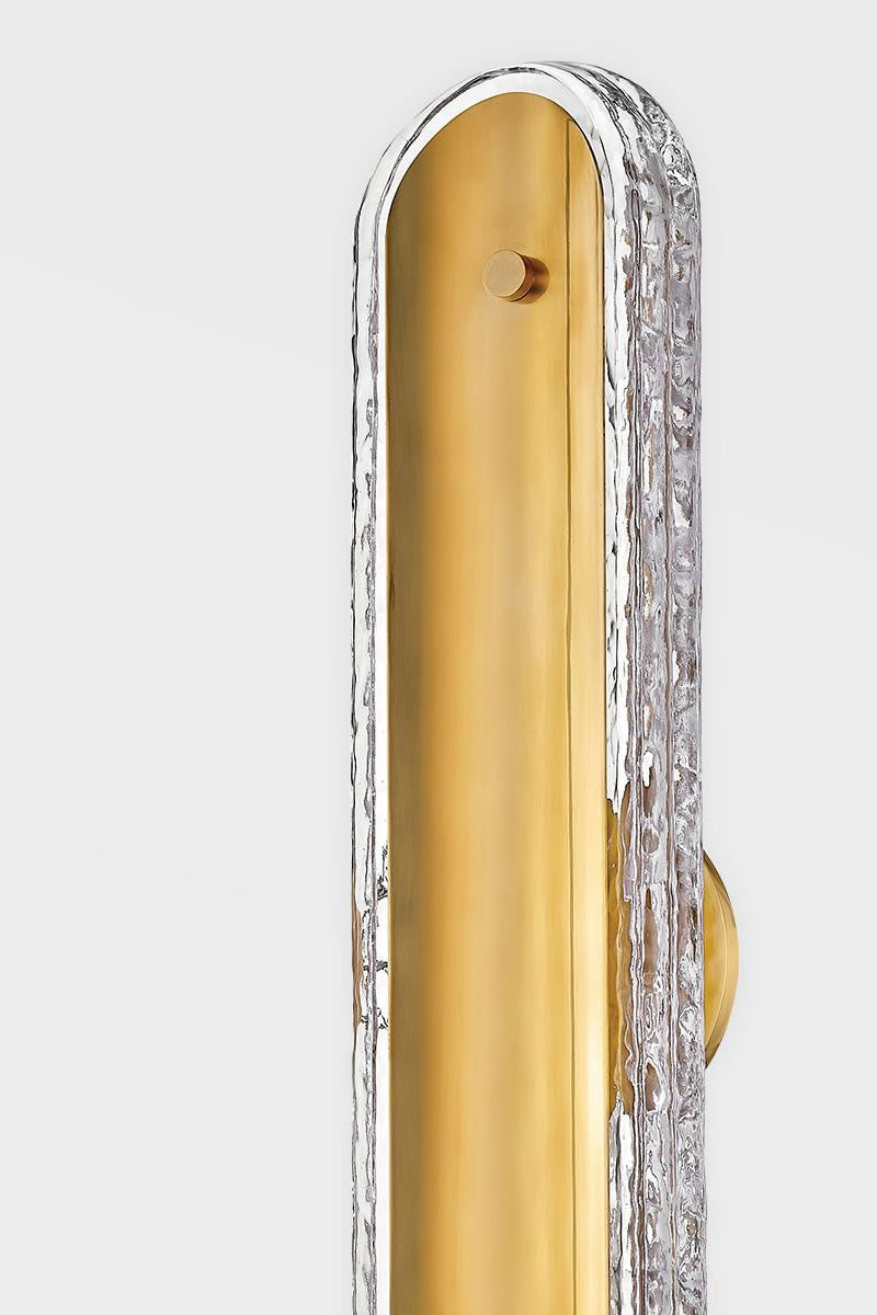 Corbett Macau Wall Sconce 1-Light Brass 24"H