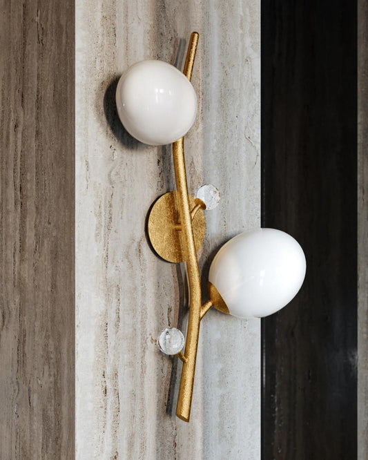 Corbett Mirielle Wall Sconce, 2-Light, Vintage Gold Leaf, 32.5"H (354-02-VGL 95EV)