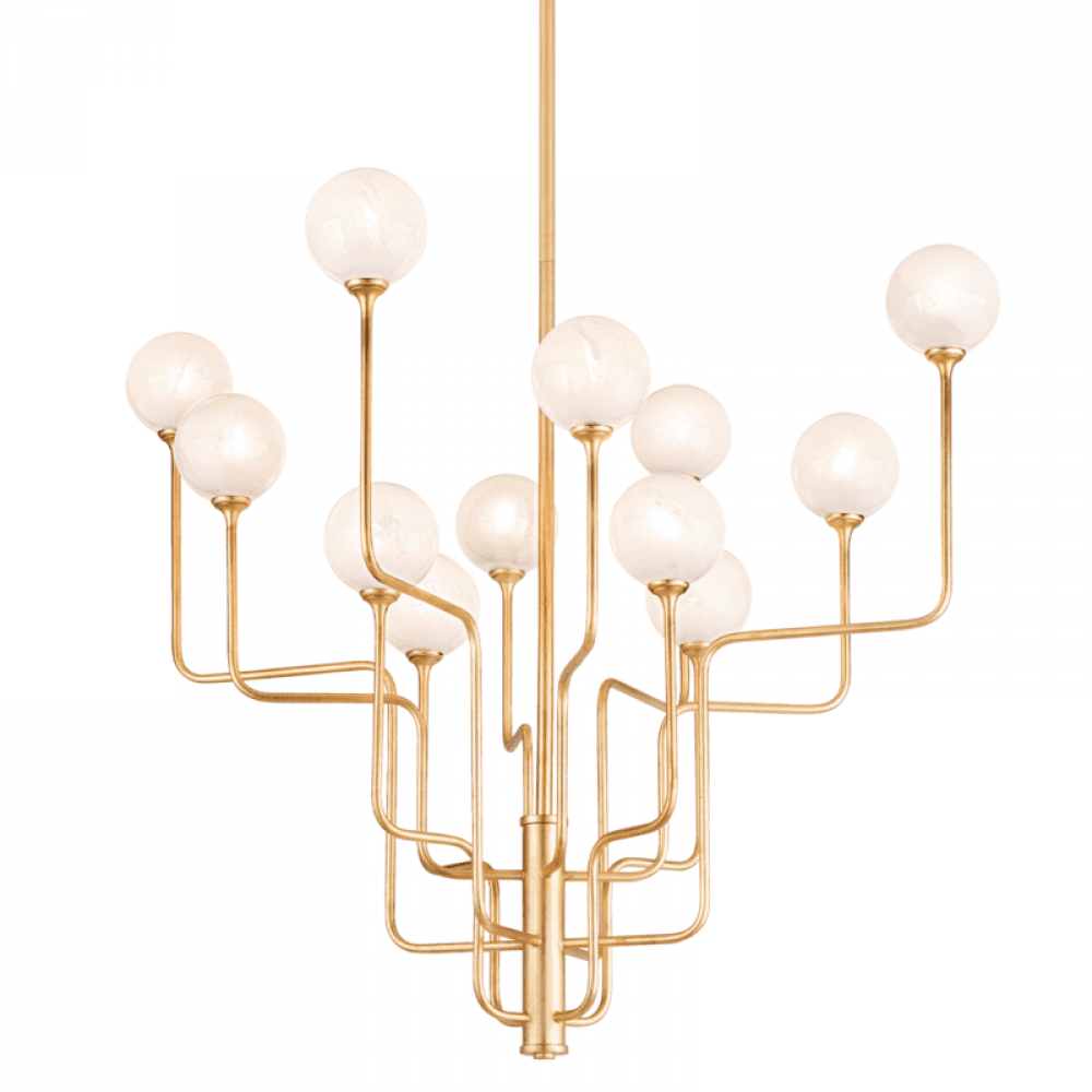 Corbett Onyx Chandelier Gold