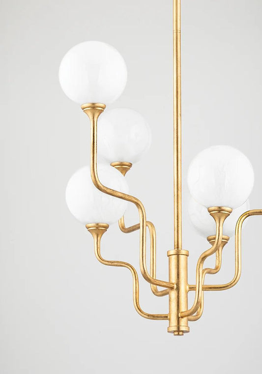 Corbett Onyx Chandelier 6-Light Gold