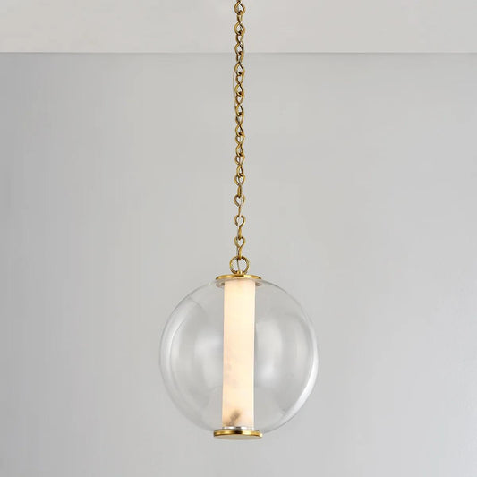 Corbett Pietra Pendant 1-Light Brass 13.75"H
