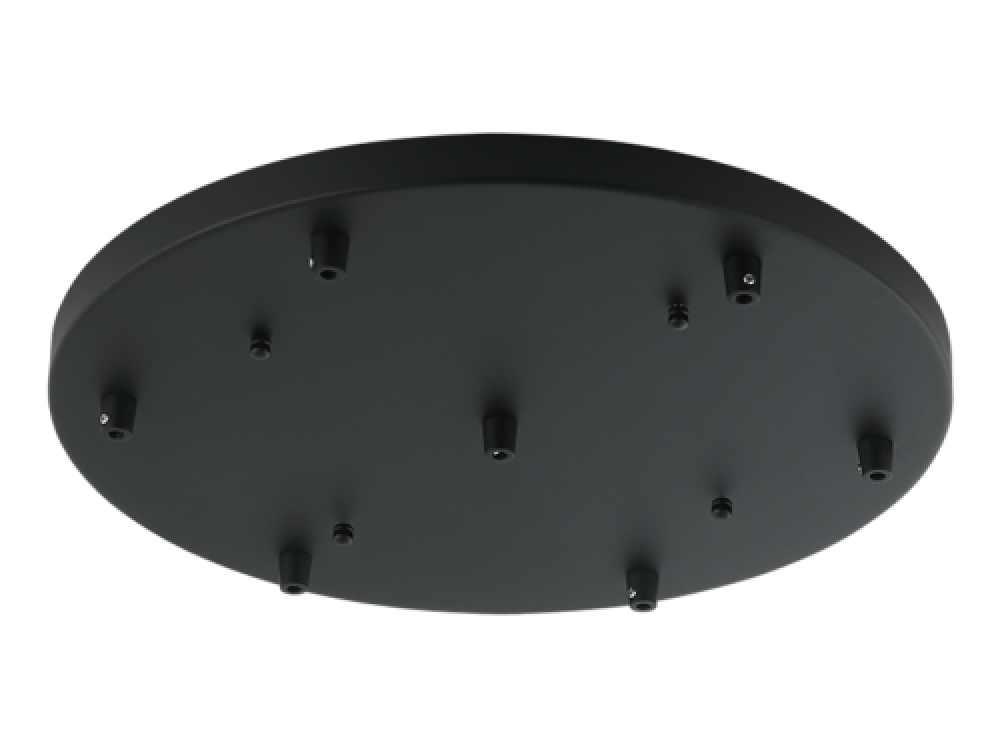 Matteo Lighting 18-in Multi Ceiling Canopy (Line Voltage) Matte Black