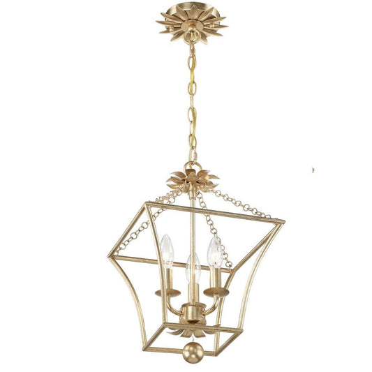 Crystorama Broche 3 Light Mini Chandelier