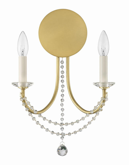 Crystorama Delilah Wall Sconce Matte Black