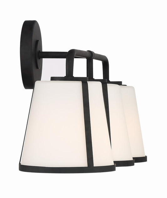 Crystorama Fulton 3 Light Bathroom Vanity Antique Gold
