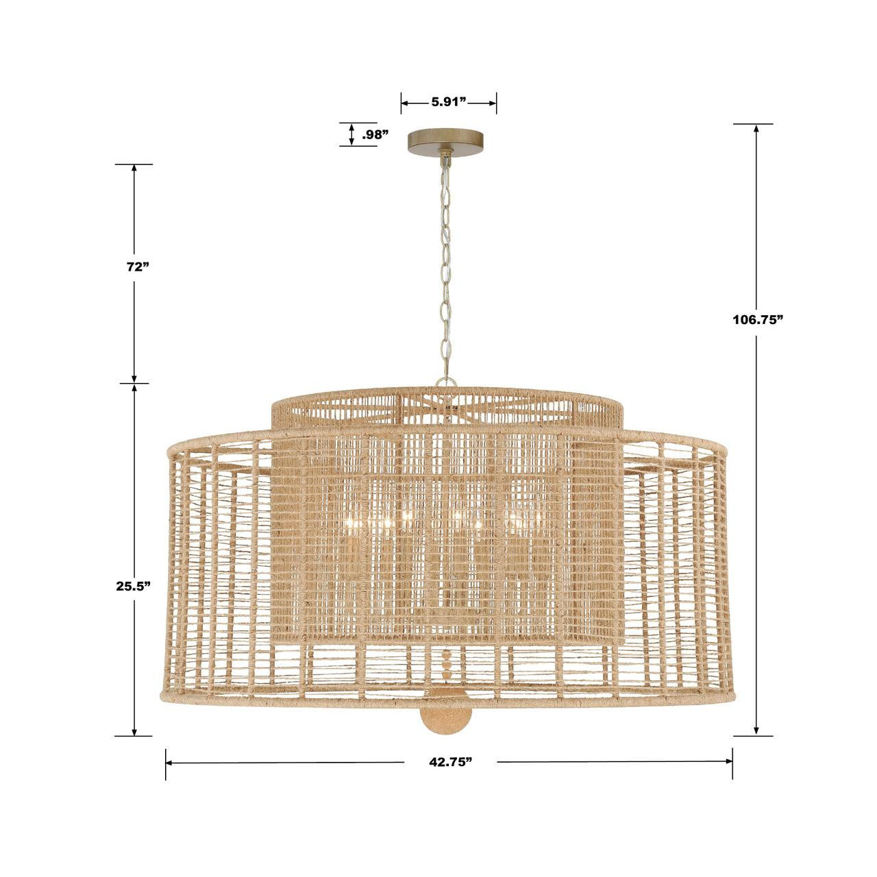 Crystorama Jayna Chandelier - Burnished Silver 25.5"H