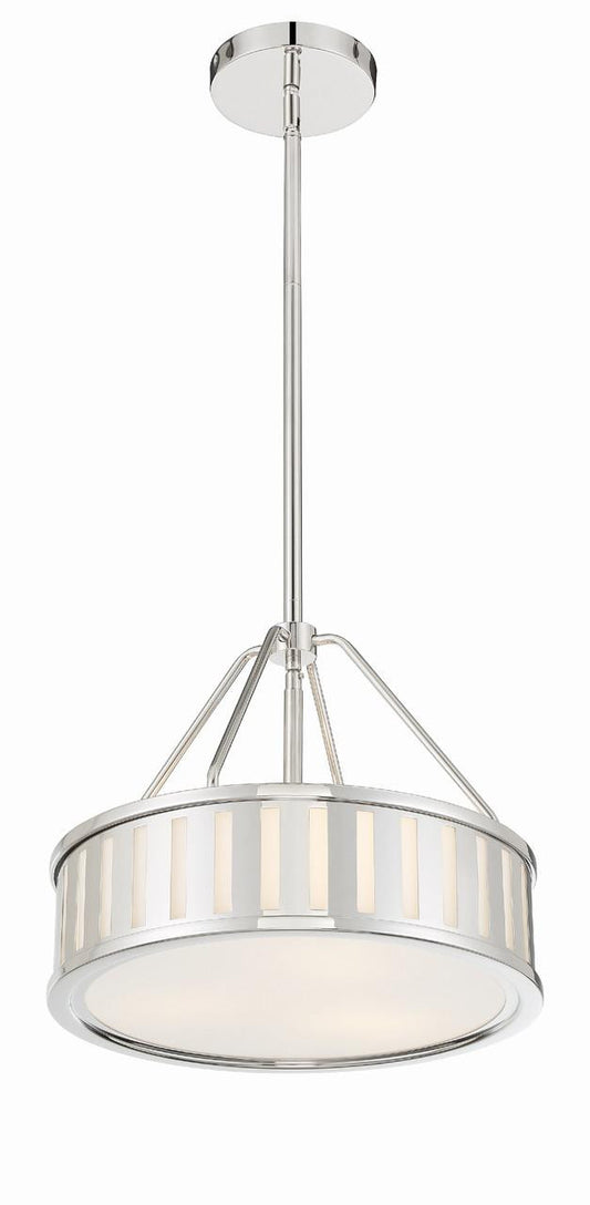 Crystorama Kendal Mini Chandelier - Polished Nickel 13.75"H