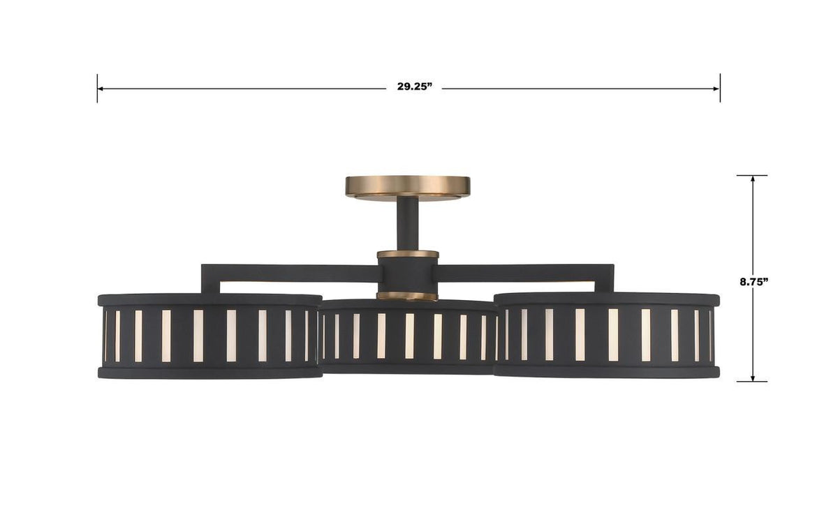 Crystorama Kendal Semi Flush Mount
