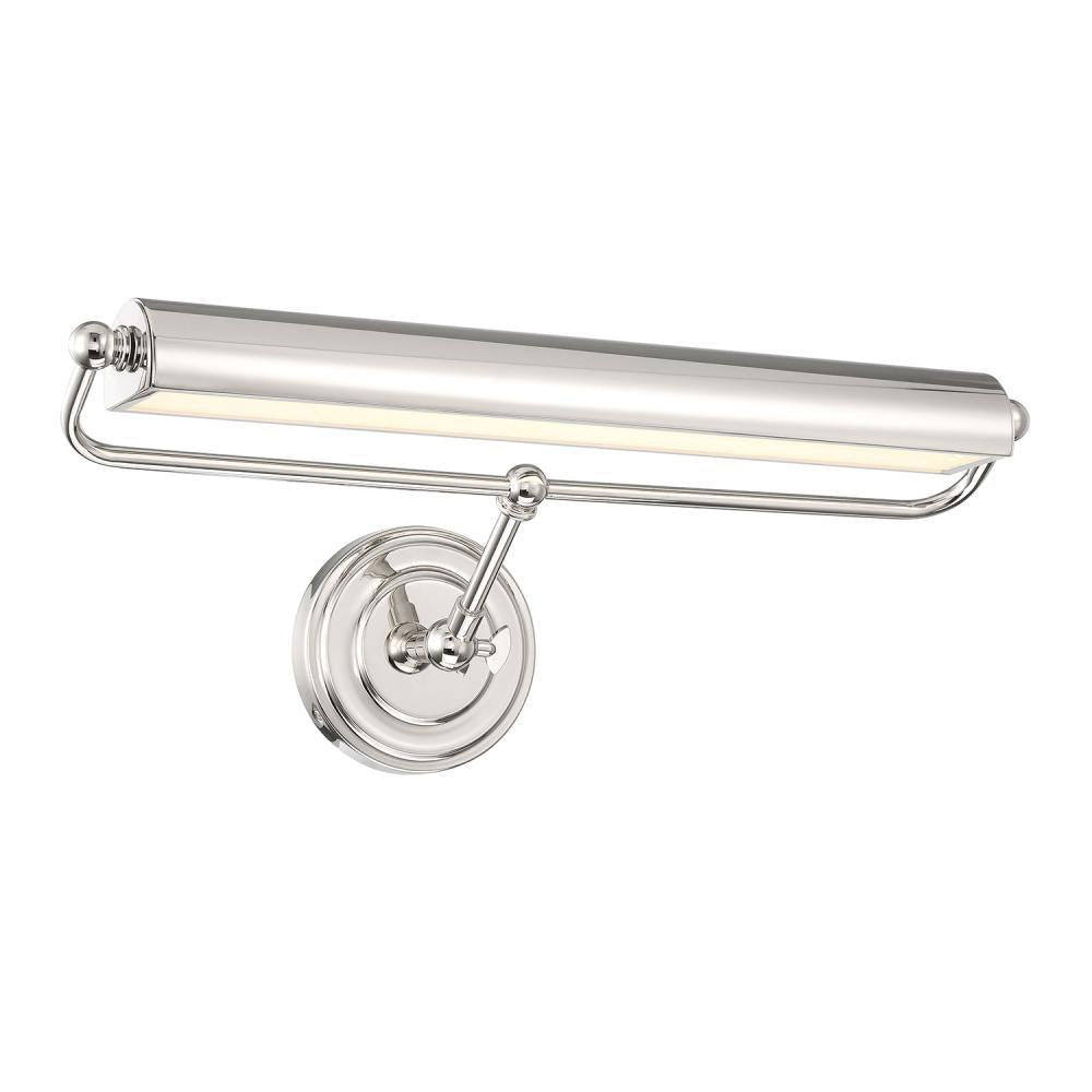 Crystorama Miller Integrated LED Sconce Polished Nickel