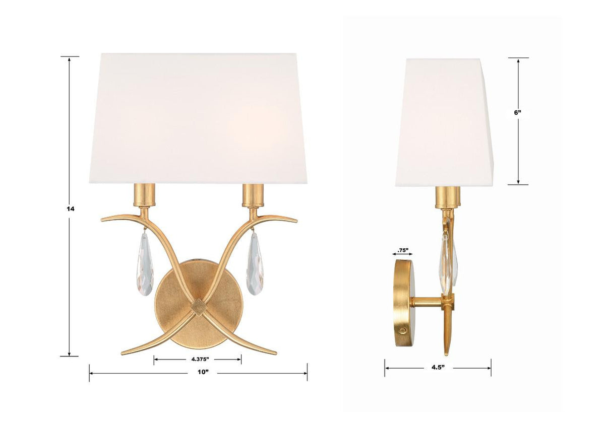 Crystorama Rollins Wall Sconce