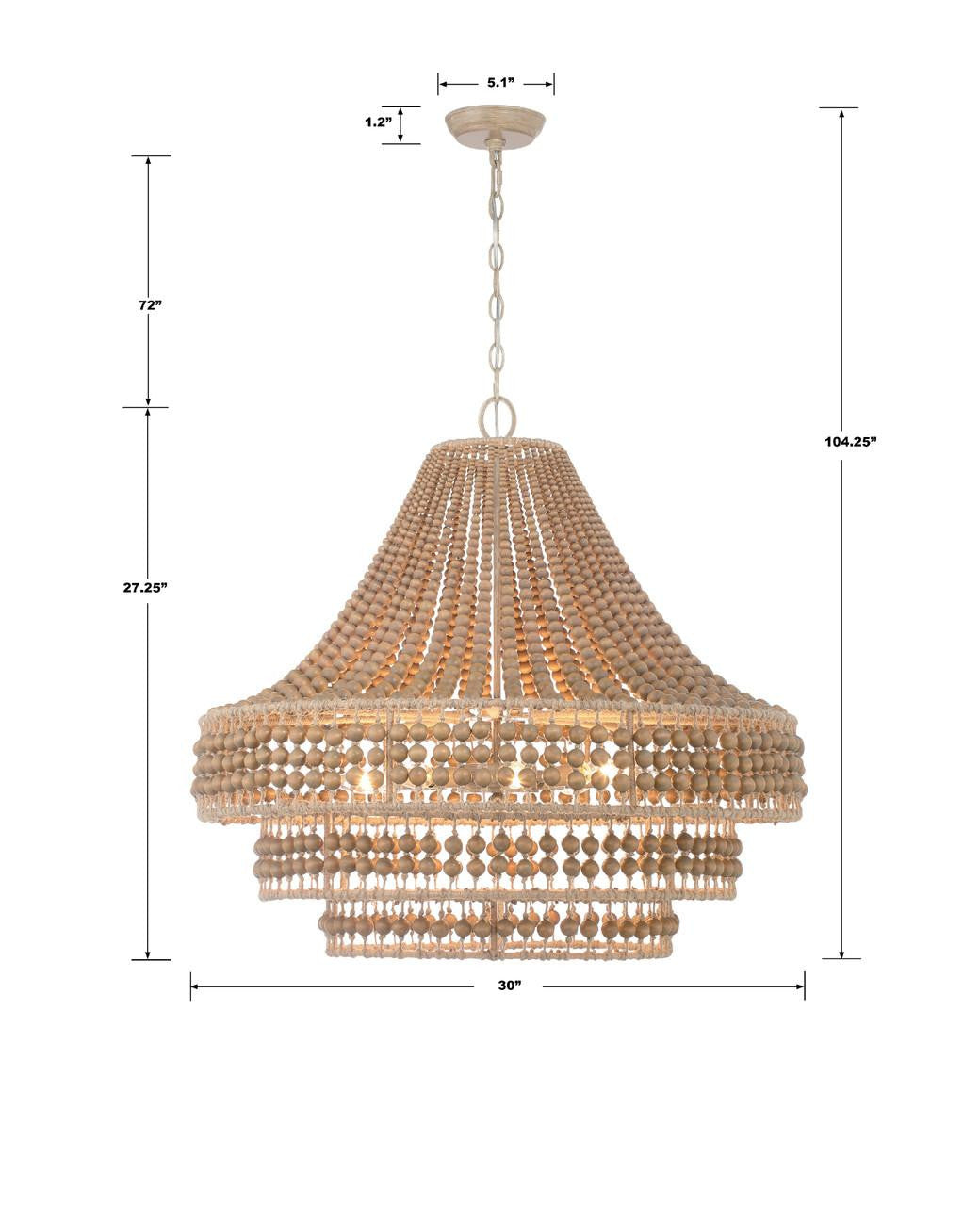 Crystorama Silas Chandelier - Burnished Silver 27.25"H