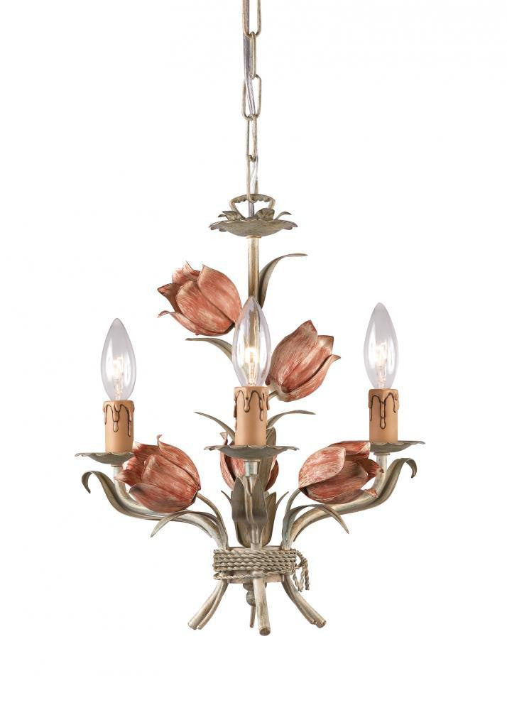Crystorama Southport Mini Chandelier Sage Rose
