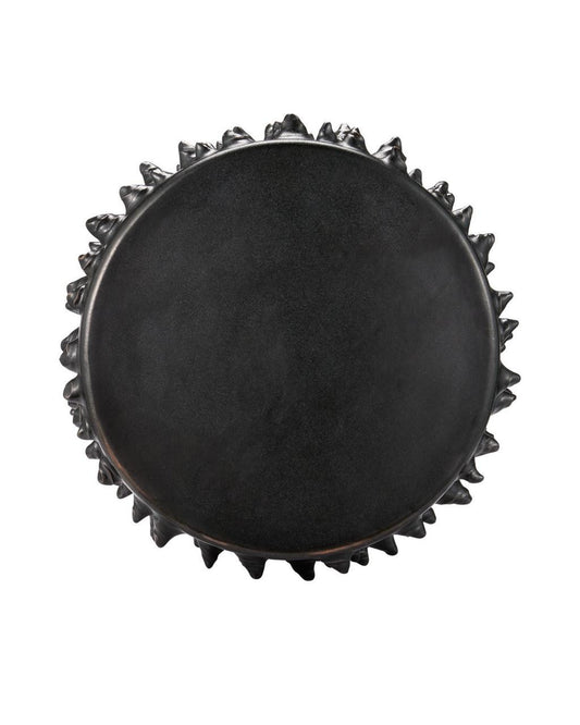 Currey and Company Baltz Black Accent Table